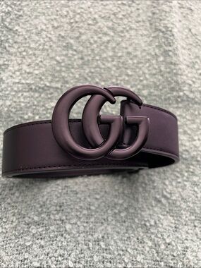 Brand new Double G Buckle Belt in Plum